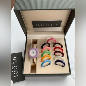Authentic Gucci bangle watch set ❤️‍🔥